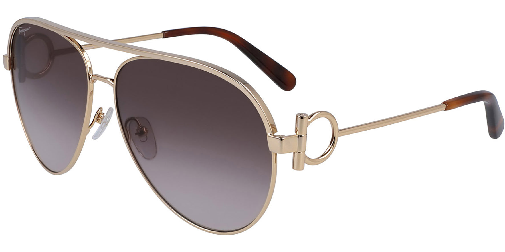 Salvatore Ferragamo Aviator w/ Gradient Lens - Eyedictive