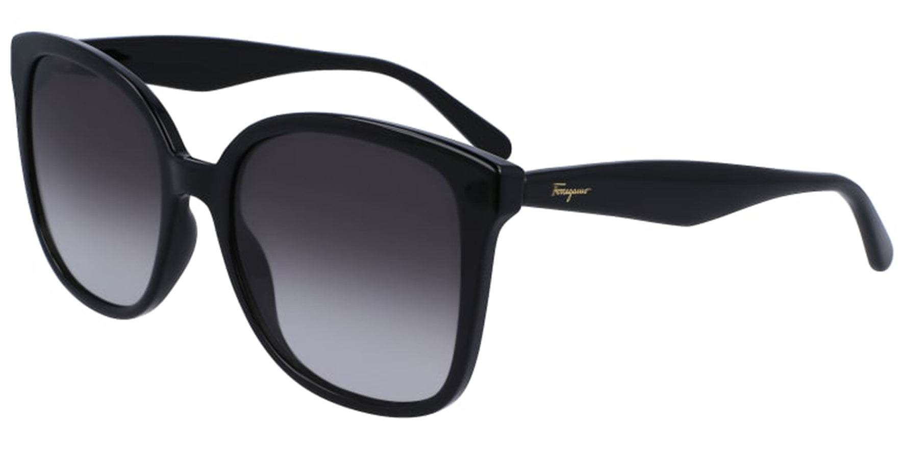 Salvatore Ferragamo Black Butterfly w/ Gradient Lens