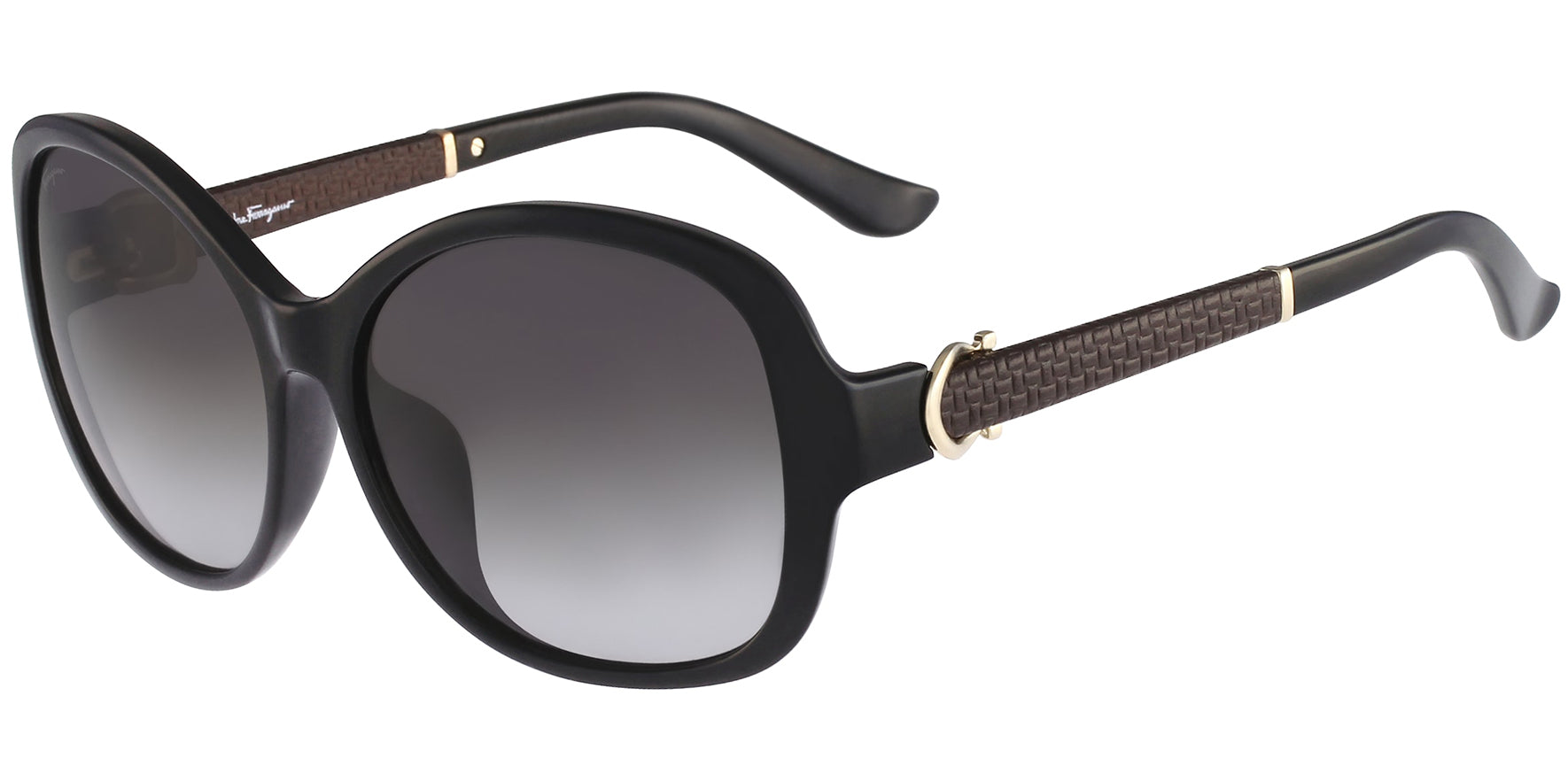 Salvatore Ferragamo Black Butterfly w/ Gradient Lens