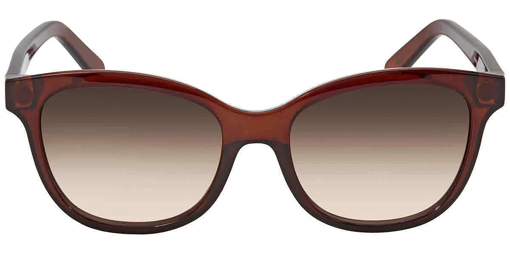 Salvatore Ferragamo Crystal Brown Butterfly w/ Gradient Lens - Eyedictive