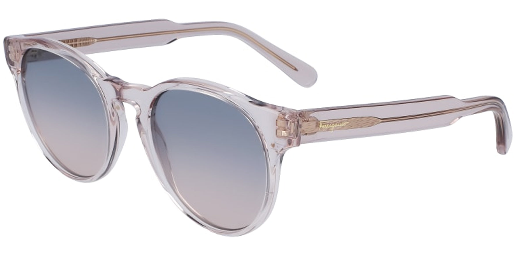 Salvatore Ferragamo Crystal Sand Round w/ Gradient Lens - SF1068S-260