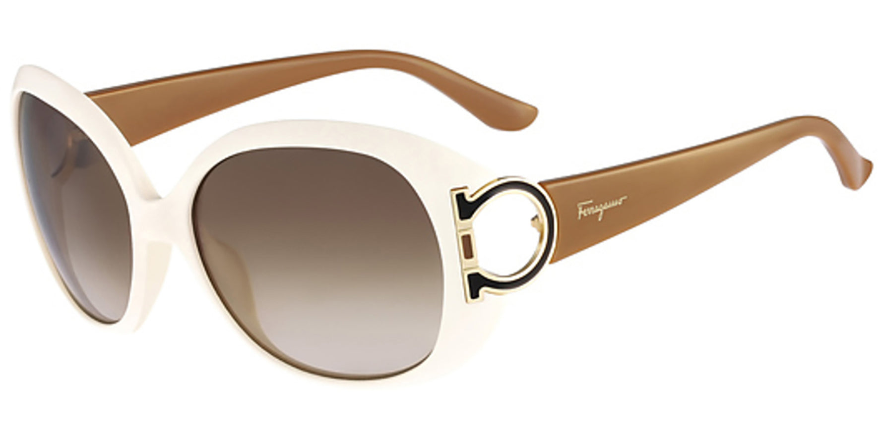 Salvatore Ferragamo Ivory Oversize Butterfly - Eyedictive