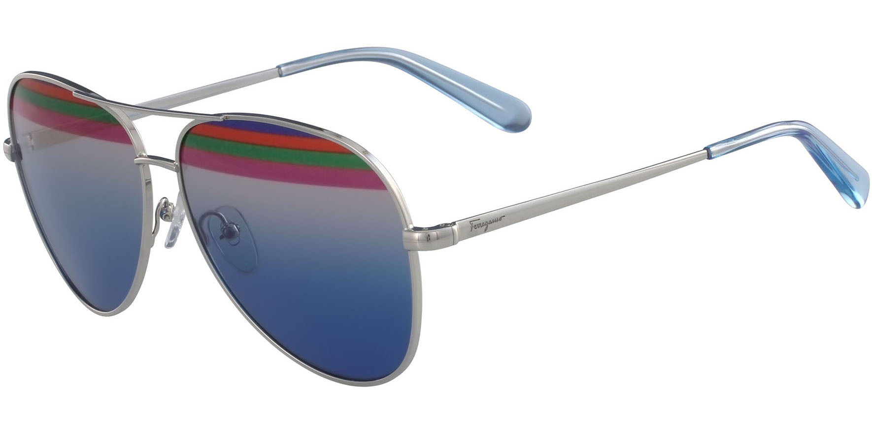 Salvatore Ferragamo Rainbow Gradient Aviator - Eyedictive