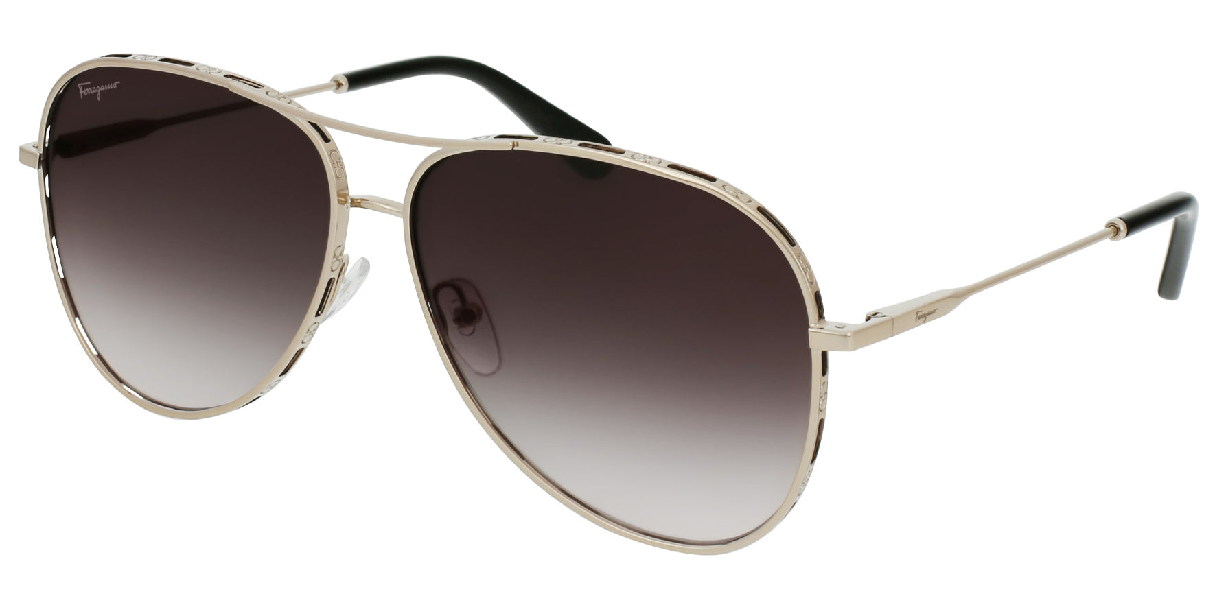 Salvatore Ferragamo Aviator W Gradient Lens Eyedictive