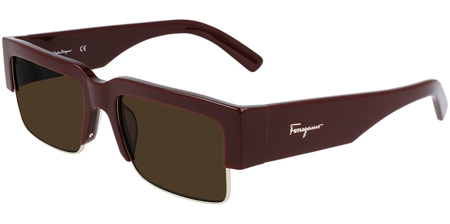 Salvatore Ferragamo Semi-Rimless Rectangle - Eyedictive