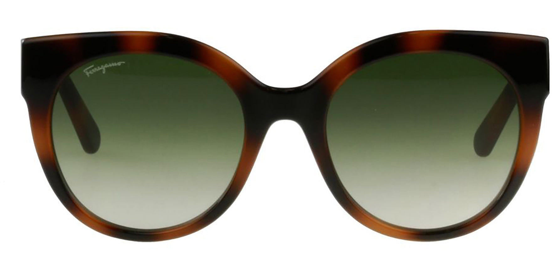 Salvatore Ferragamo Tortoise Rounded Cat Eye w/ Gradient Lens - Eyedictive