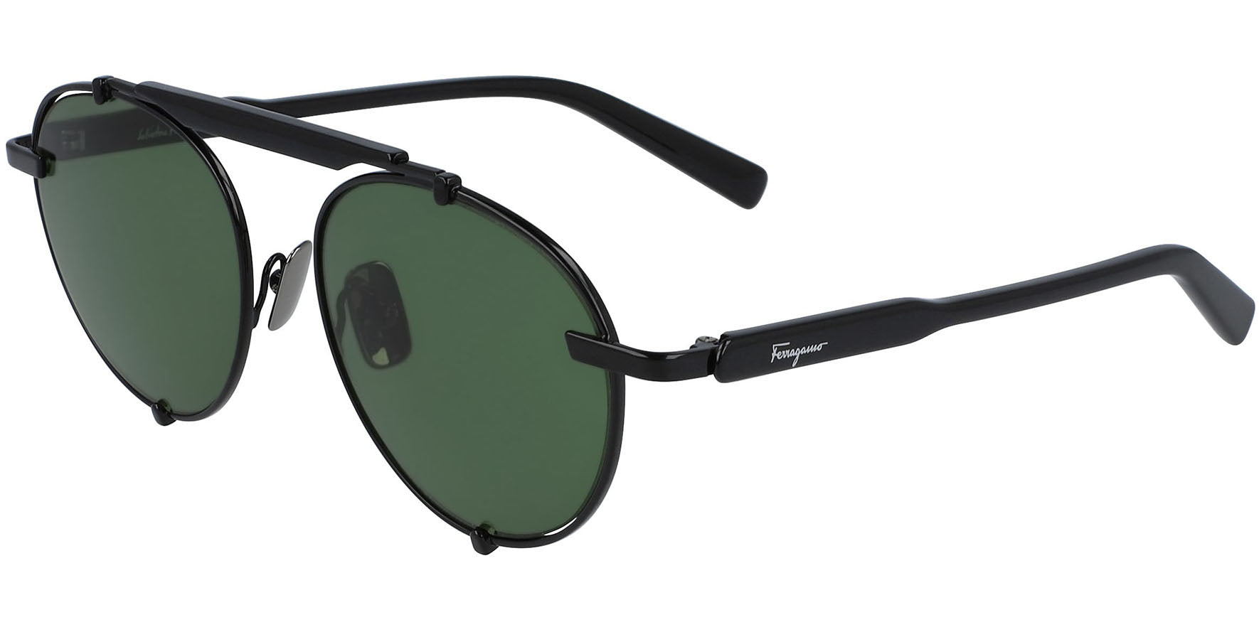 Salvatore Ferragamo Vintage Style Pilot - Eyedictive