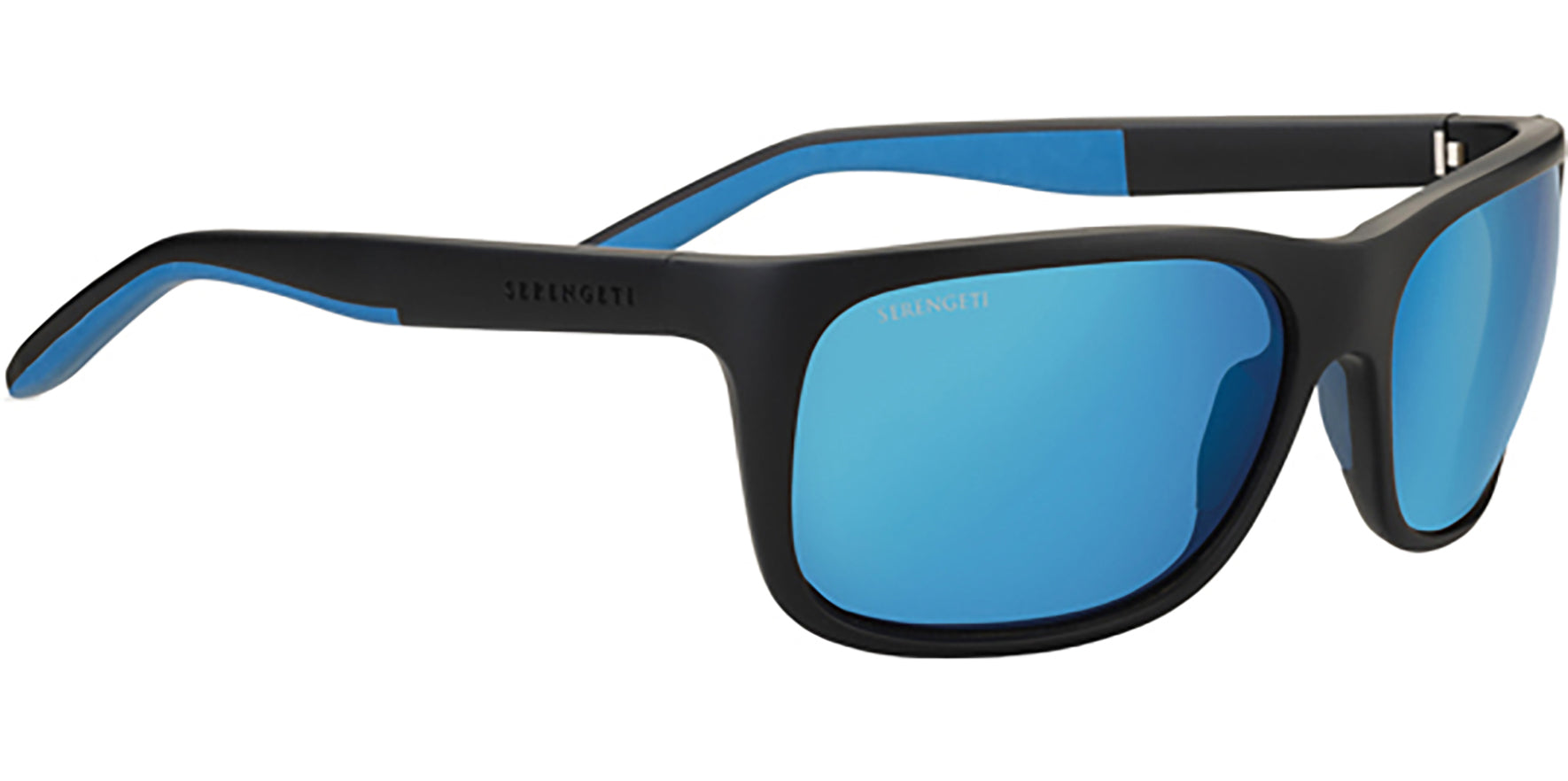 Serengeti Ettore Polarized Black Square Sport w/Glass Lens - Eyedictive