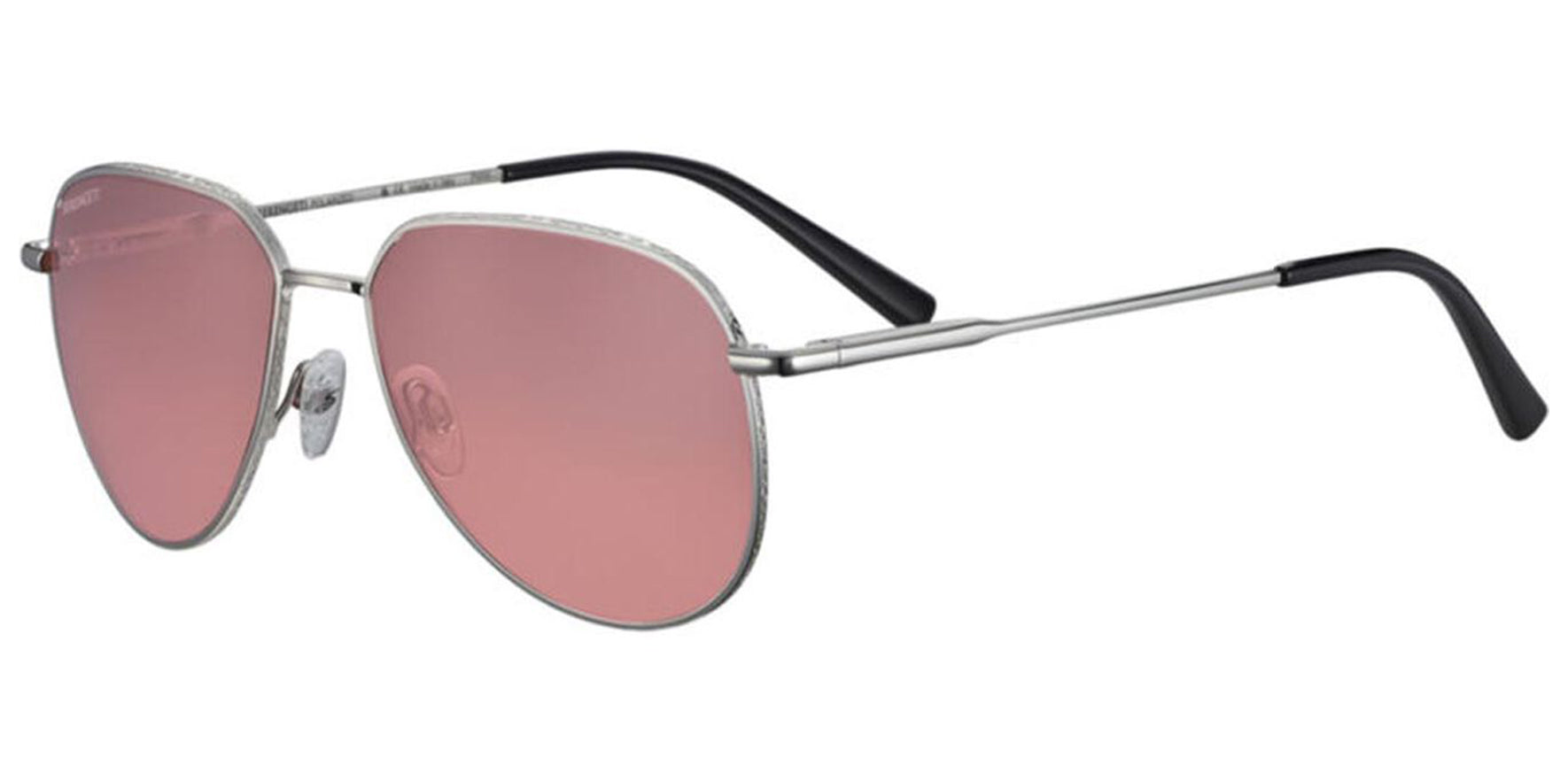 Serengeti Haywood Polarized Shiny Silver Pilot - Eyedictive