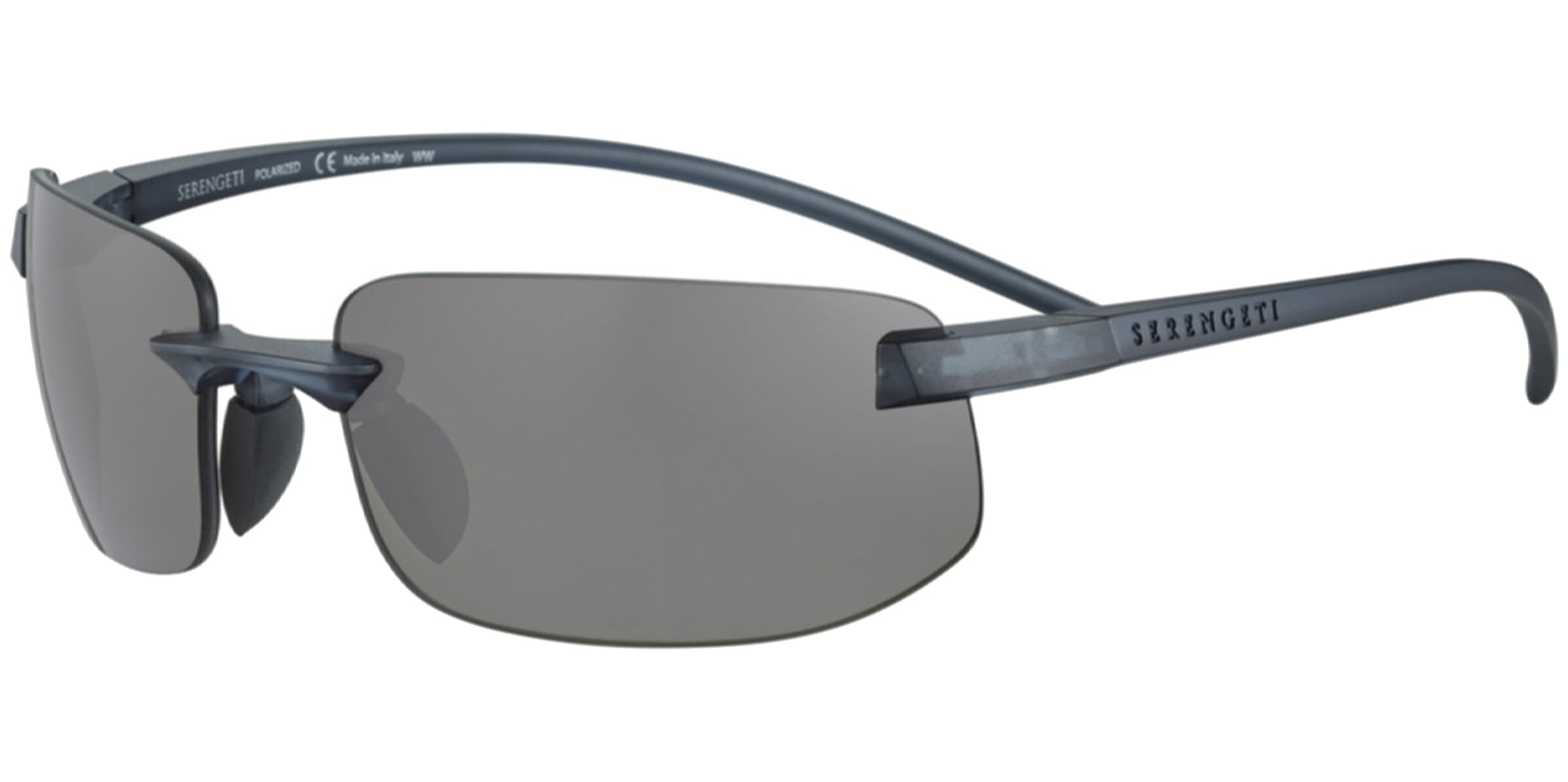 Serengeti Lupton Small Polarized Rimless Wrap - Eyedictive