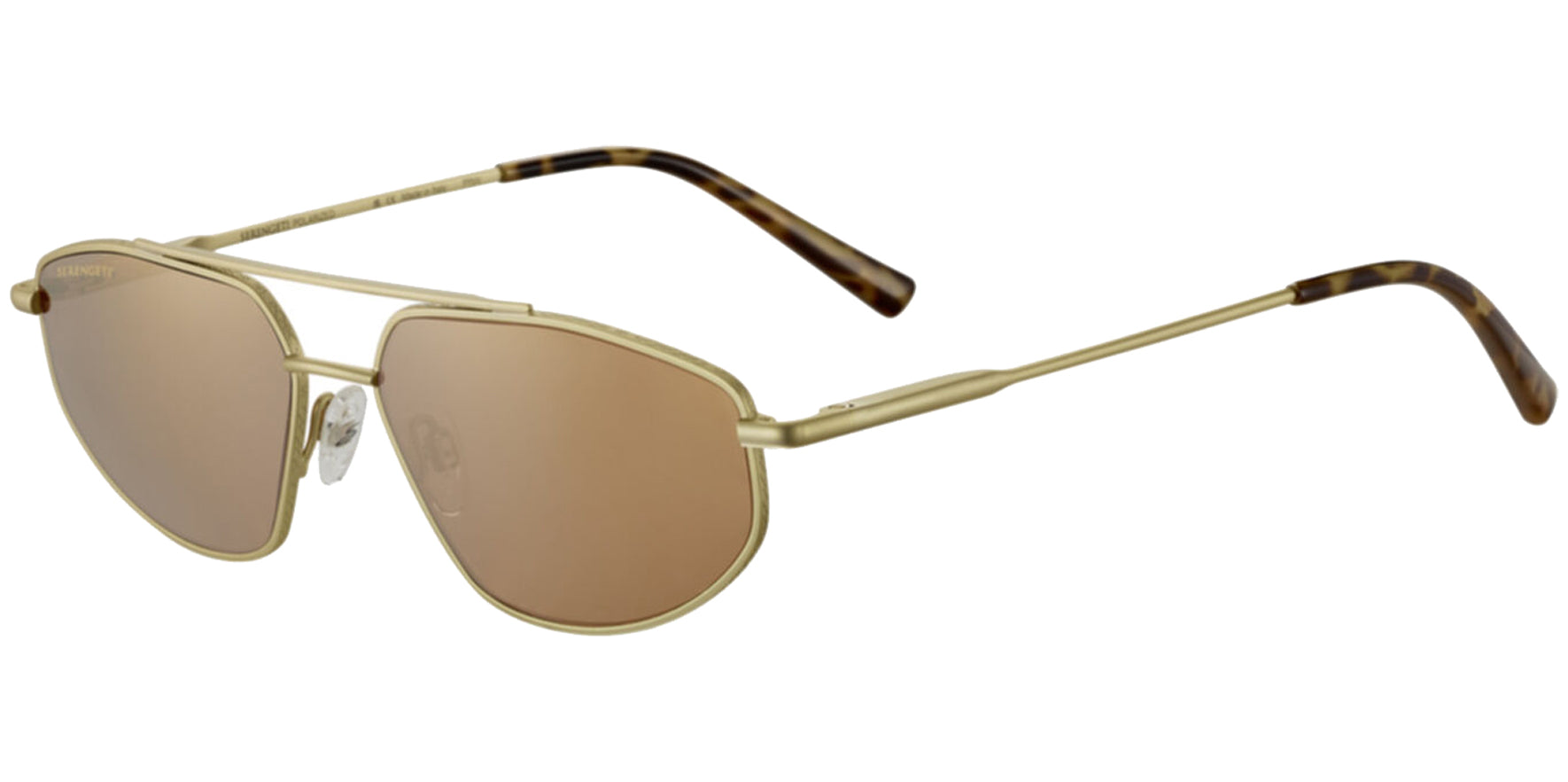 Serengeti Marlon Polarized Photochromic Geometric Aviator w/ Glass Lens