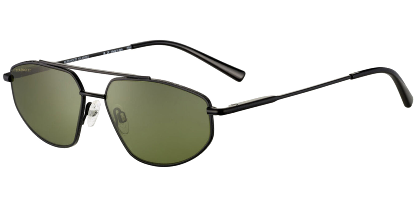 Serengeti Marlon Polarized Photochromic Geometric Aviator w/ Glass Lens