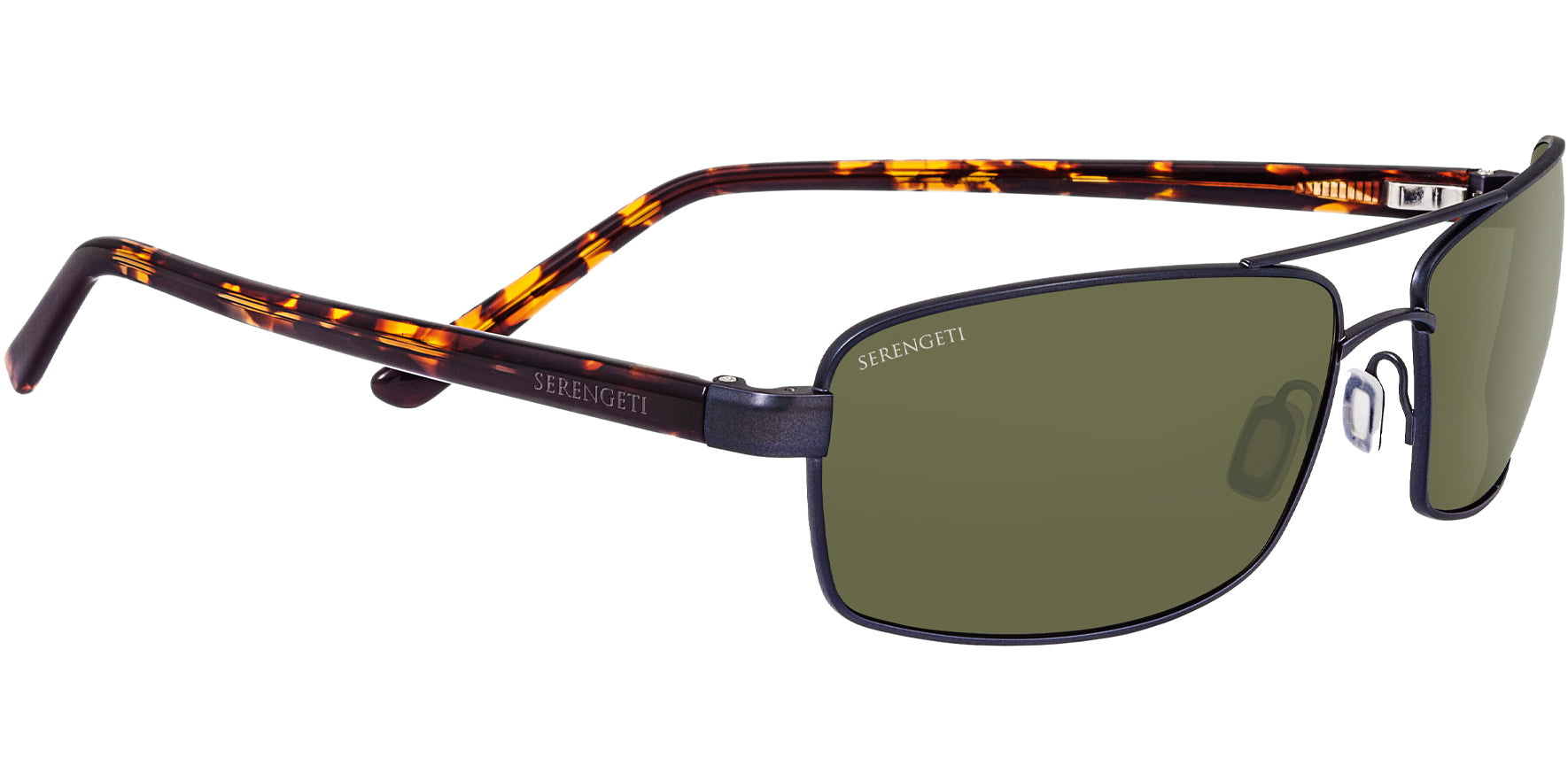 Serengeti San Remo Polarized Photochromic Titanium Rectangle Sport - Eyedictive