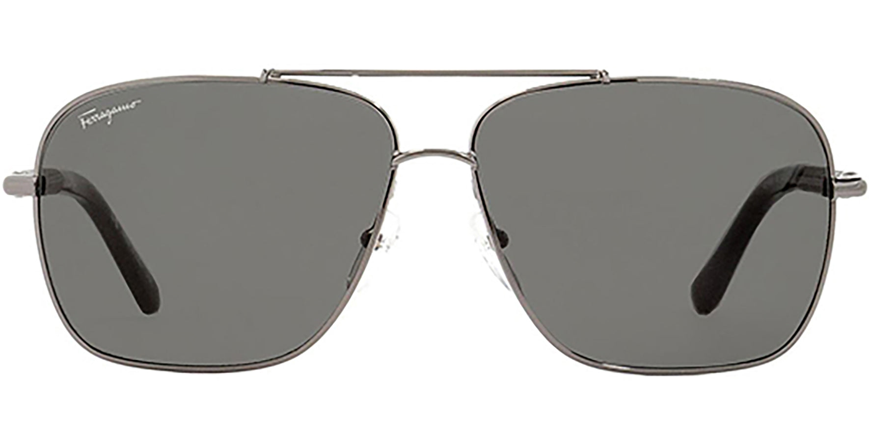 Salvatore Ferragamo Aviator w/ Leather Trim - Eyedictive