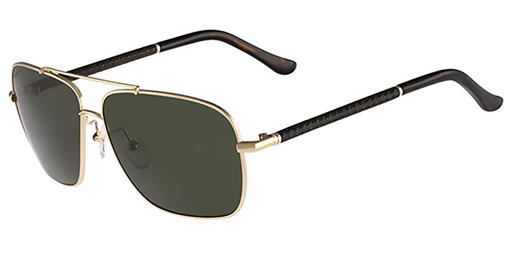 Salvatore Ferragamo Aviator w/ Leather Trim - Eyedictive