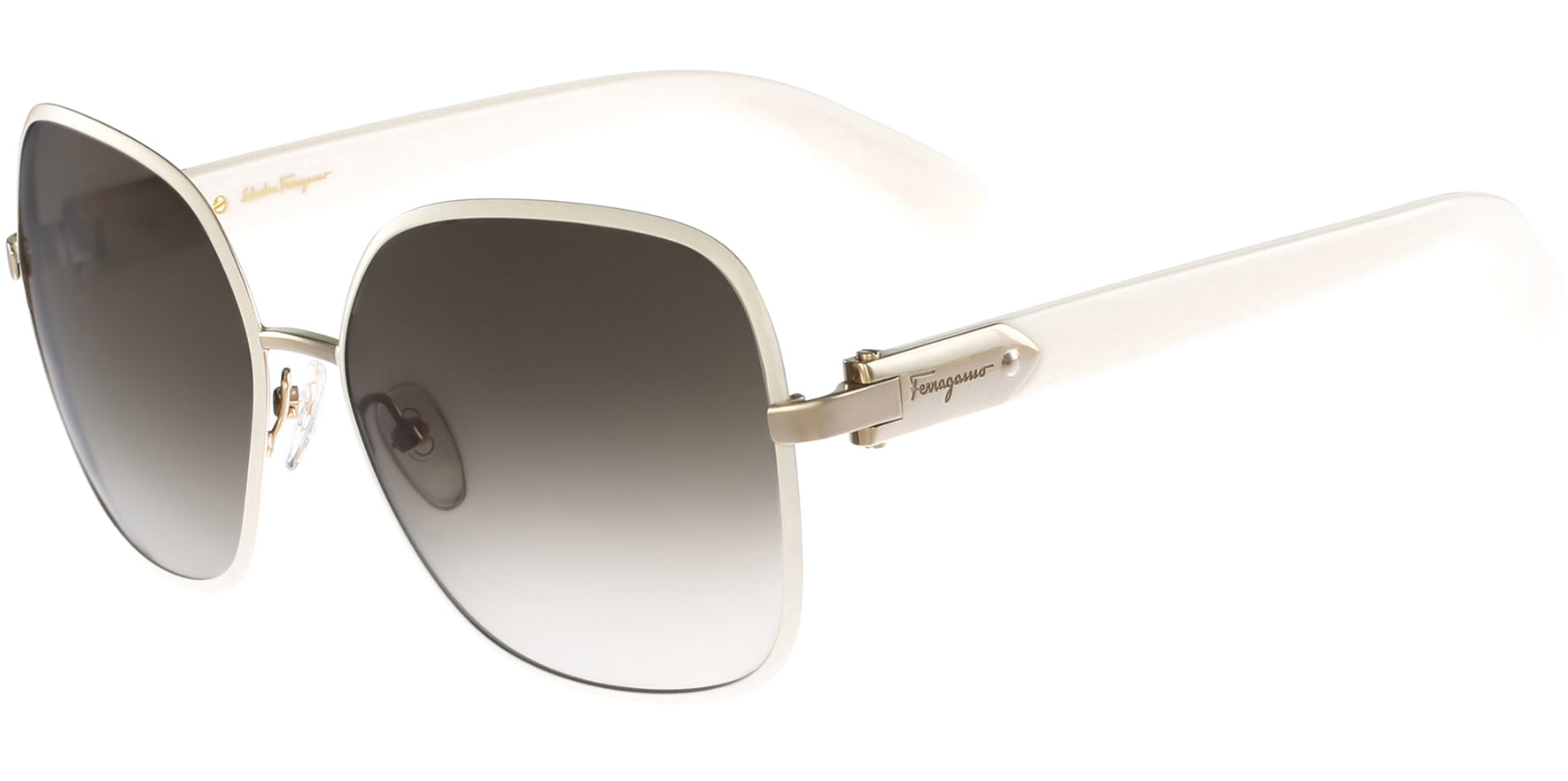 Salvatore Ferragamo Beveled Rim Metal Butterfly - Eyedictive