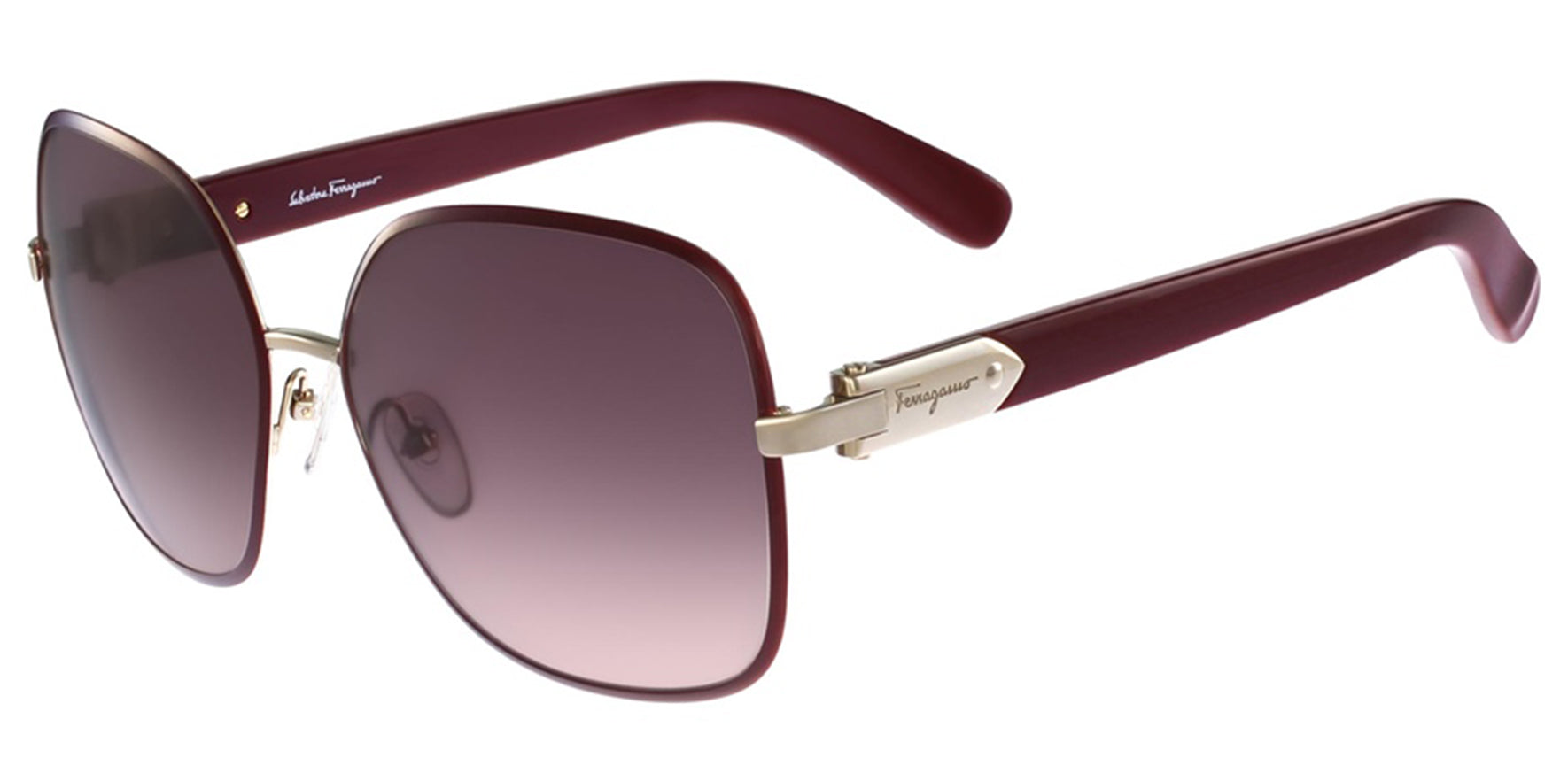 Salvatore Ferragamo Beveled Rim Metal Butterfly - Eyedictive