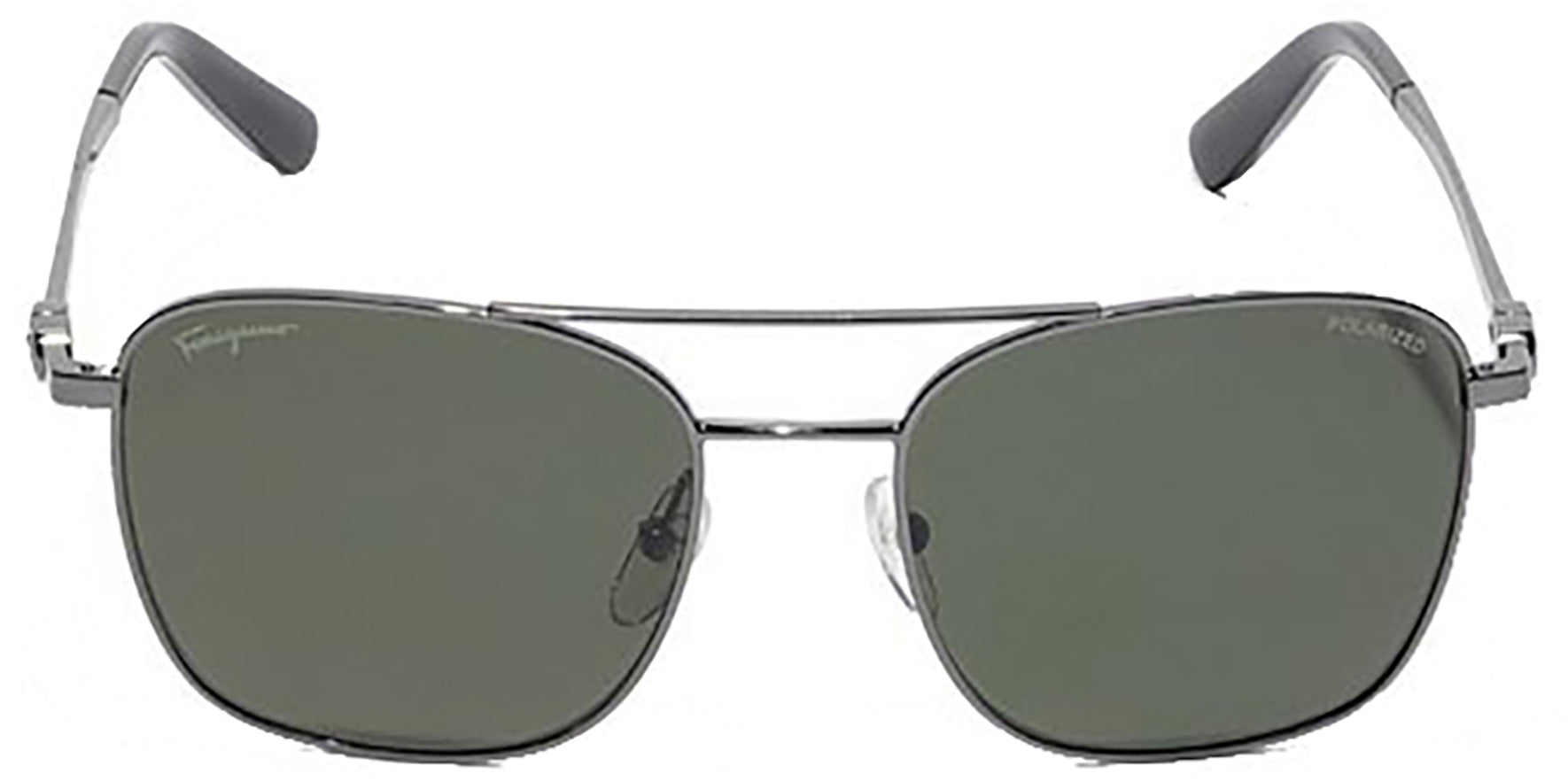 Salvatore Ferragamo Polarized Squared Aviator - Eyedictive