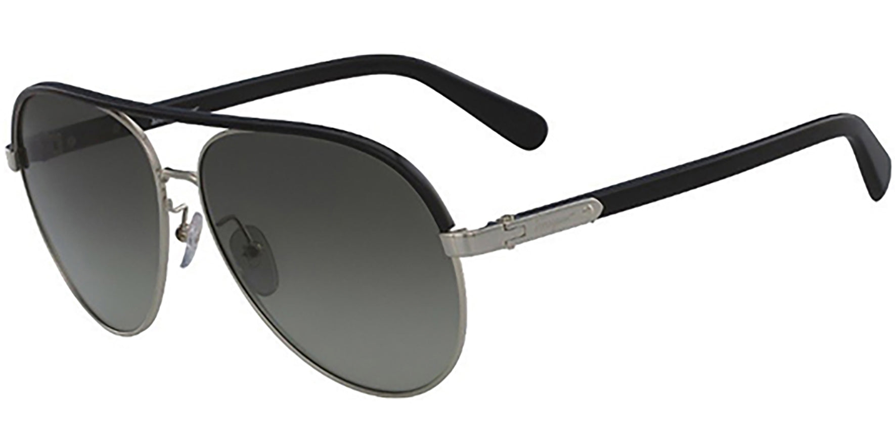 Salvatore Ferragamo Light Gold Tone/Black Aviator - Eyedictive