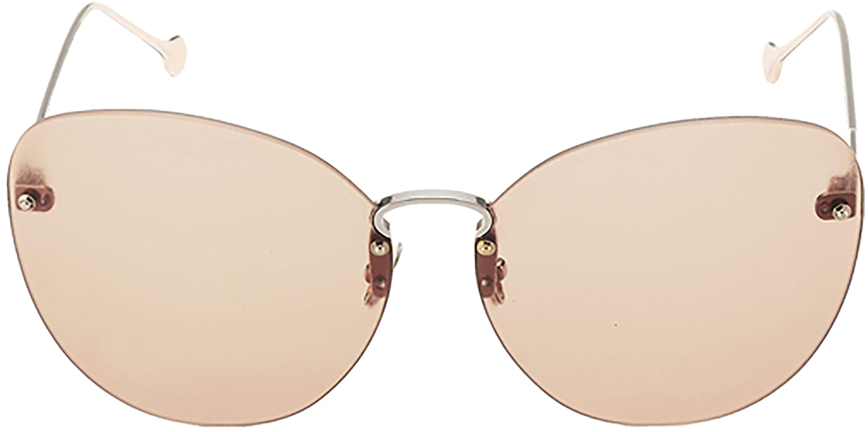 Salvatore Ferragamo Fiore Rimless w/ Flower Cut-Out Design - Eyedictive