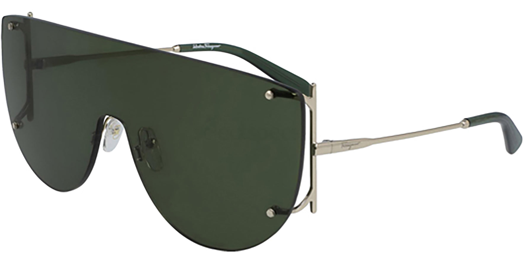 Salvatore Ferragamo Oversize Flat Top Shield - Eyedictive