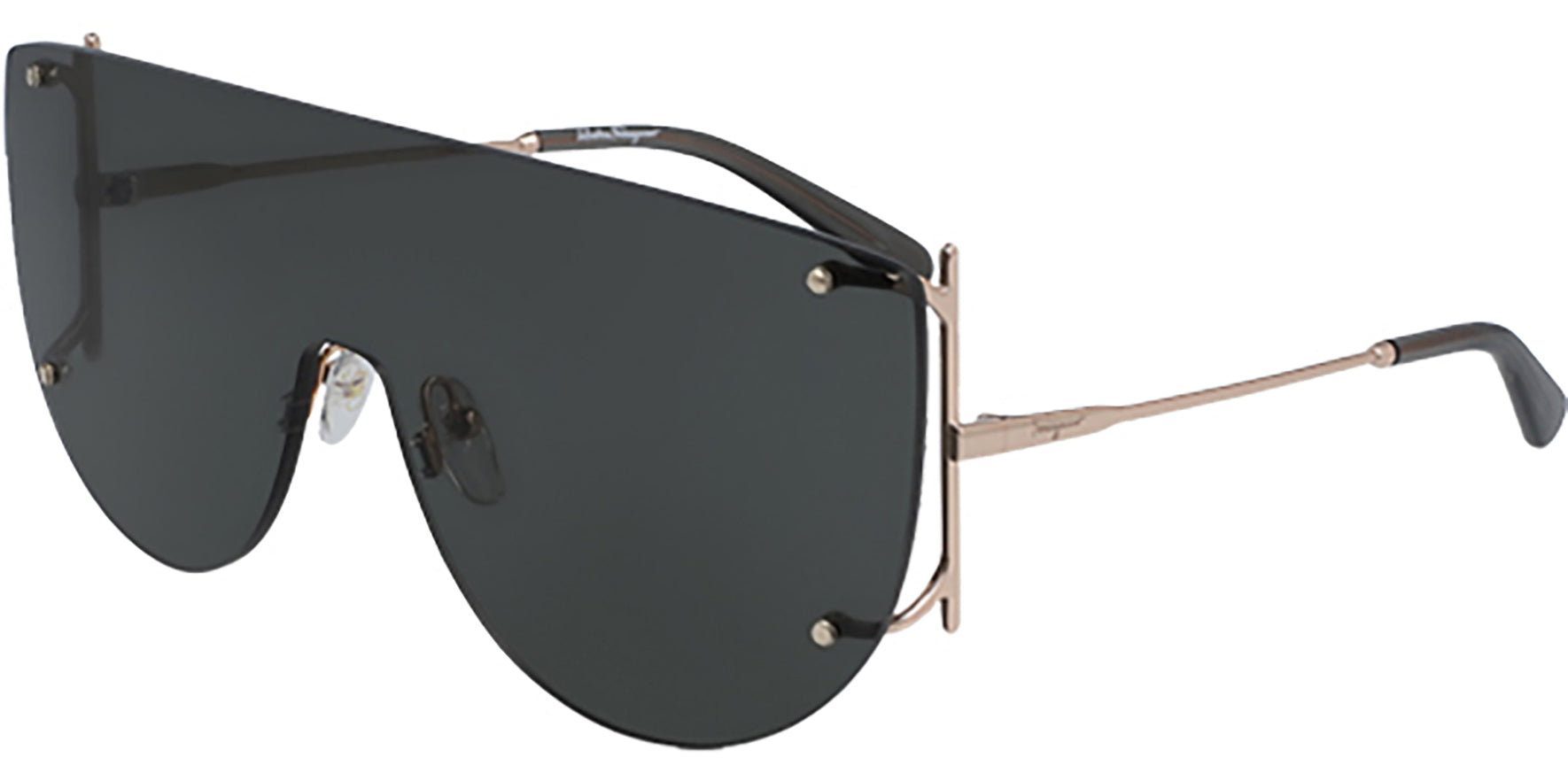 Salvatore Ferragamo Oversize Flat Top Shield - Eyedictive