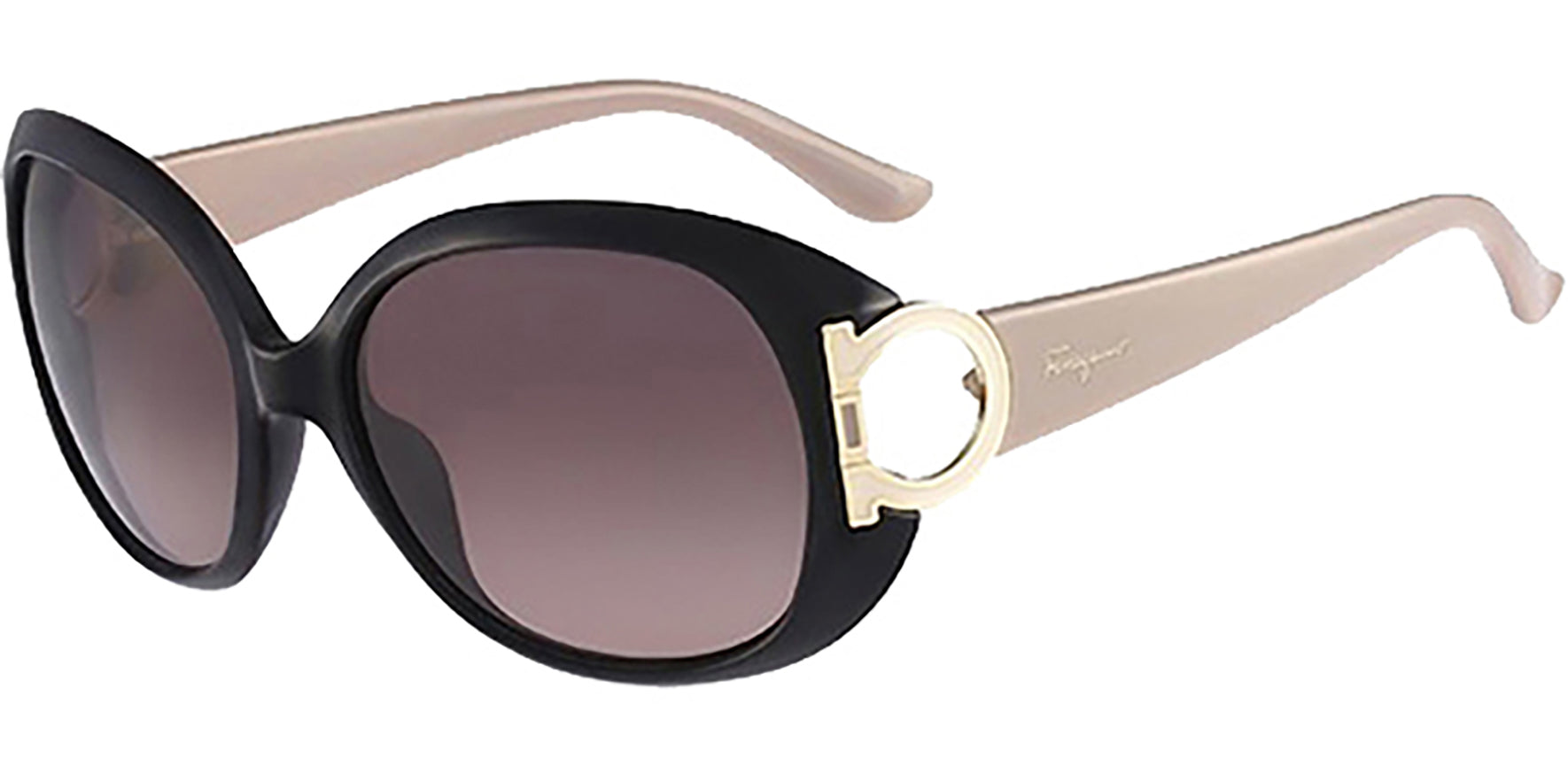 Salvatore Ferragamo Oval Butterfly w/ Gradient Lens