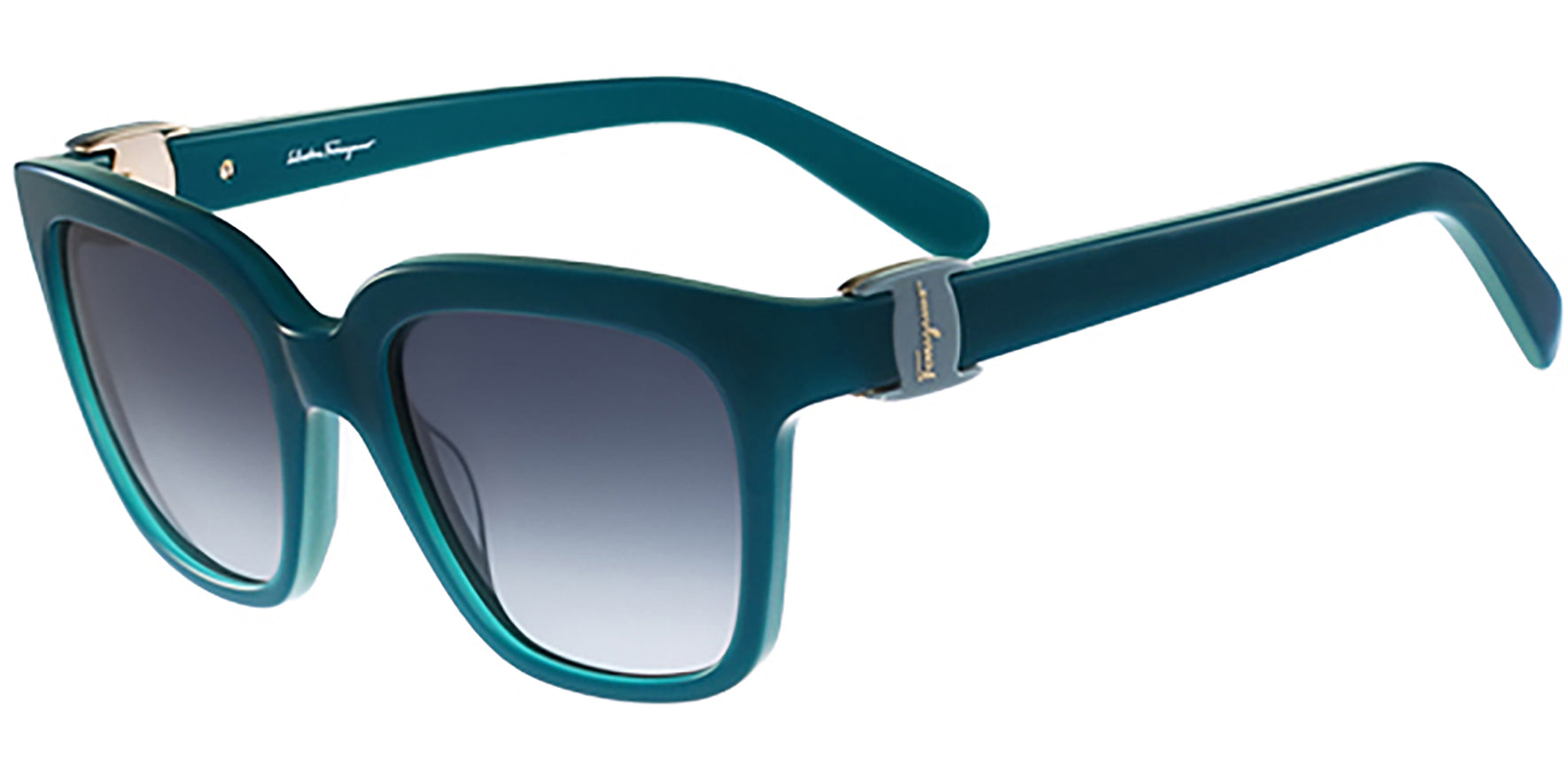 Salvatore Ferragamo Vara Turquoise Square - Eyedictive