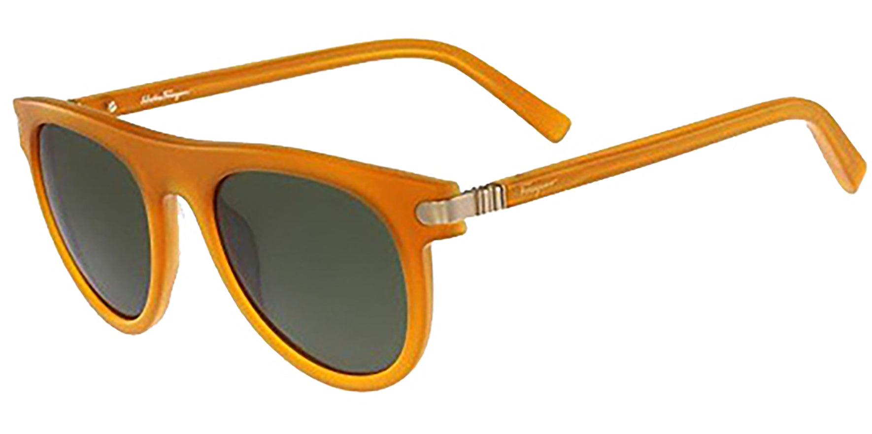 Salvatore Ferragamo Matte Butter Scotch Oval - Eyedictive