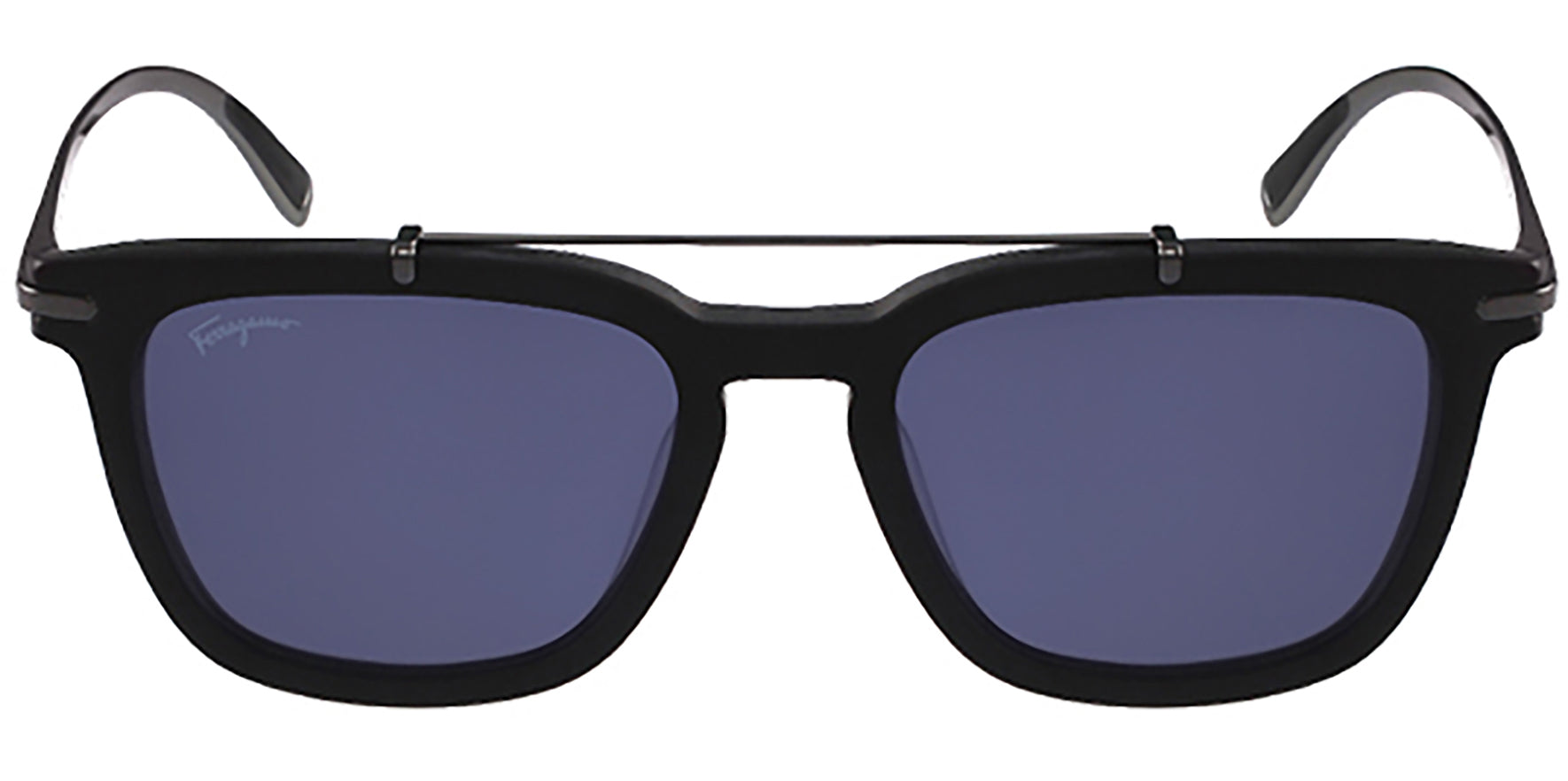 Salvatore Ferragamo Matte Black Vintage Pilot - Eyedictive
