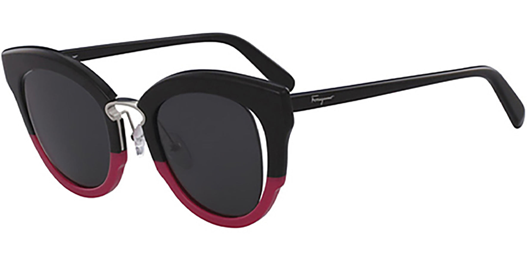 Salvatore Ferragamo Black Begonia Cat-Eye - Eyedictive