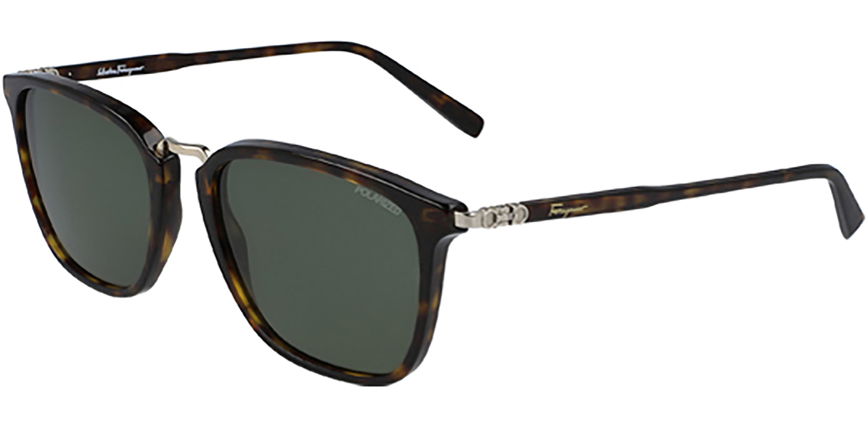 Salvatore Ferragamo Polarized Tortoise Soft Square - Eyedictive