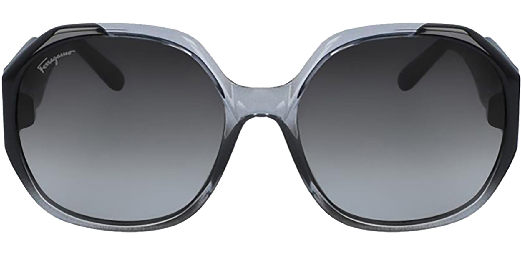 Salvatore Ferragamo Wide Temple Oversize Butterfly w/ Gradient Lens - Eyedictive