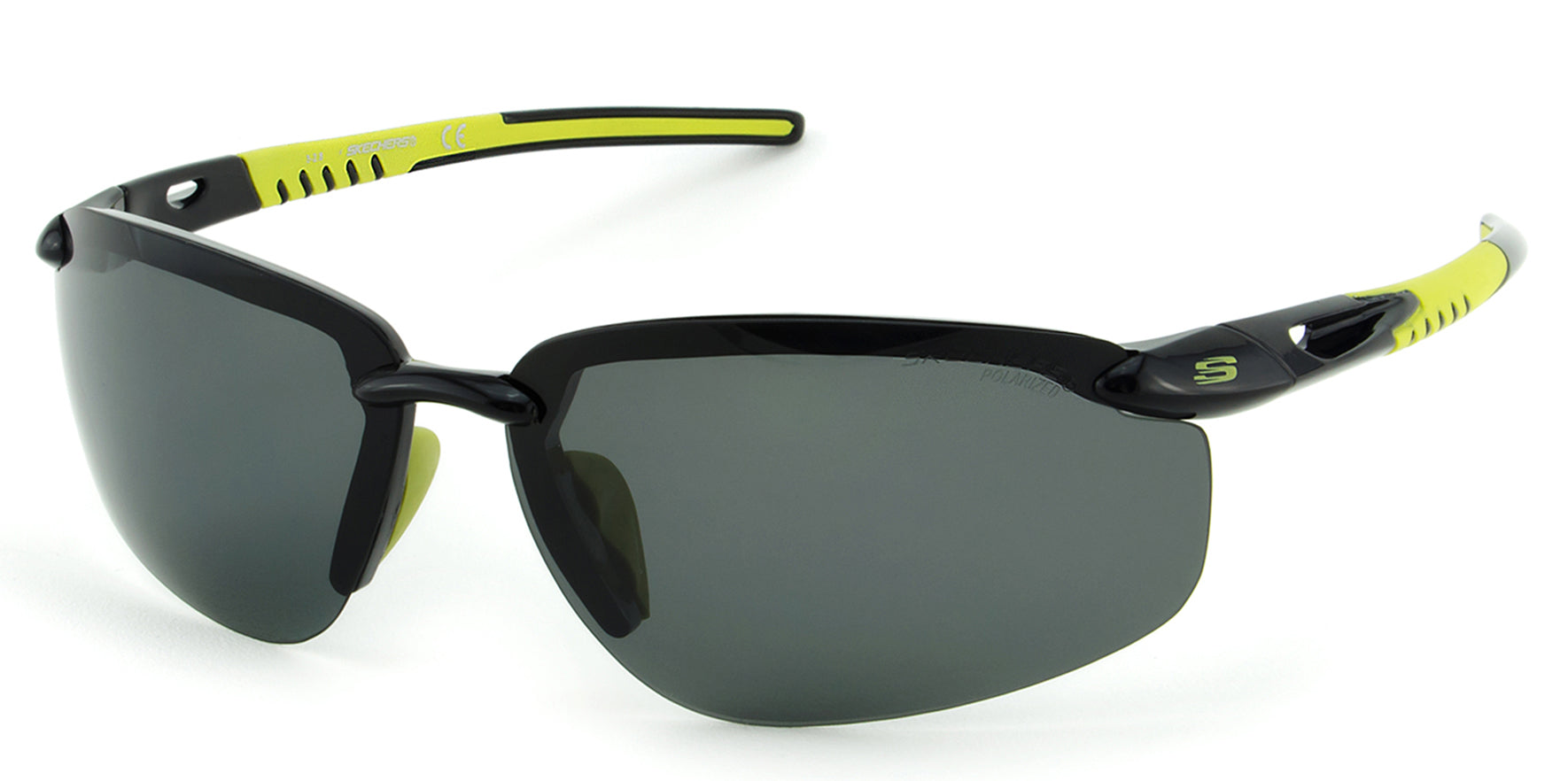 Skechers Polarized Black/Yellow Rimless Sport - Eyedictive