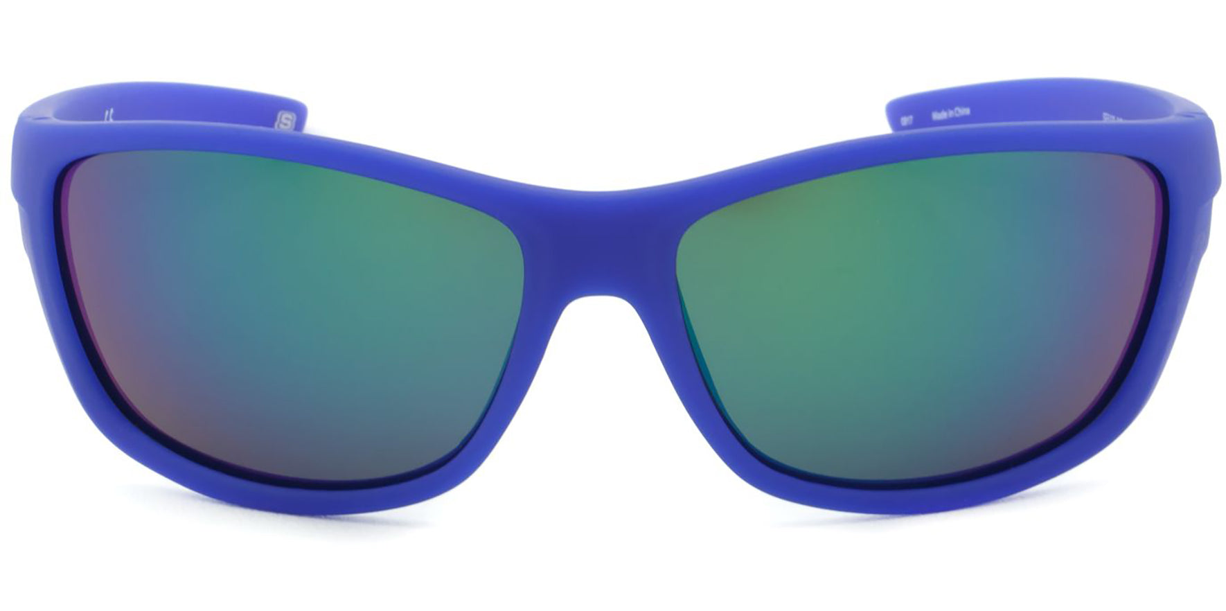 Skechers Polarized Blue Rubberized Sport Wrap - Eyedictive