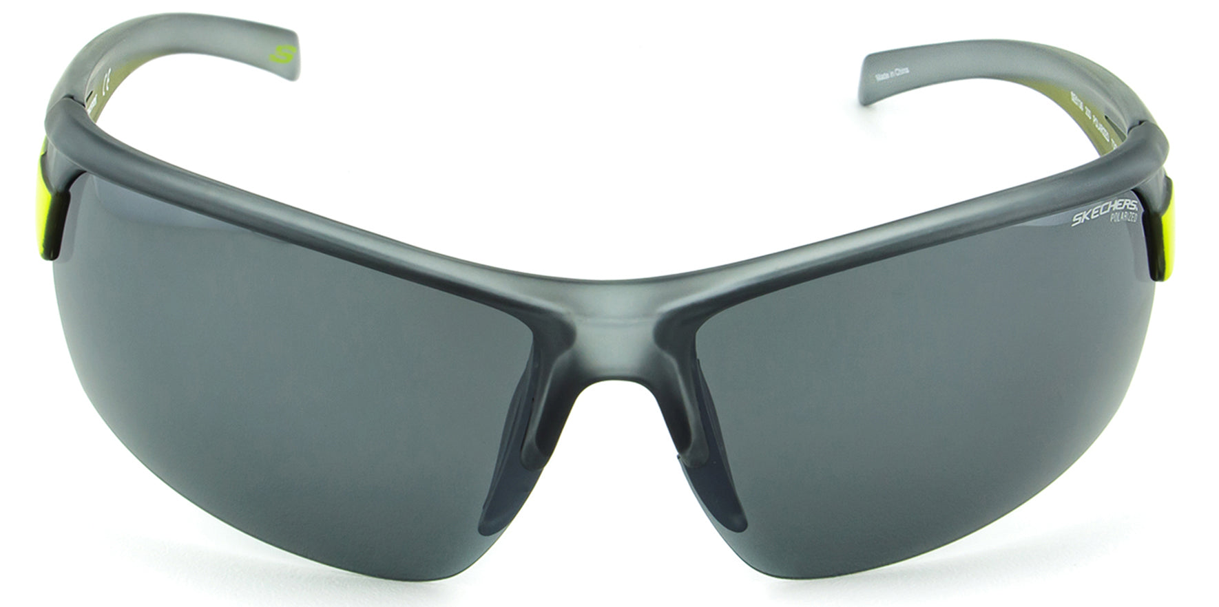 Skechers Polarized Crystal Grey Semi-Rimless Wrap - Eyedictive