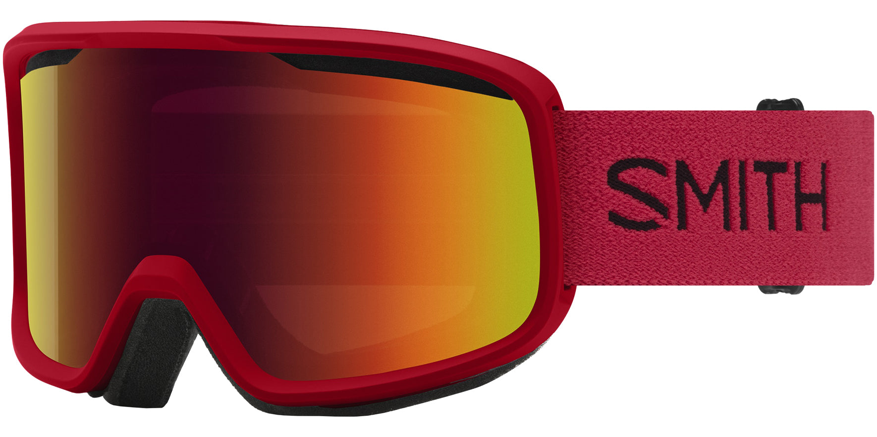 Smith Optics Frontier Crimson Sport Shield Goggles W/ Mirror Lens