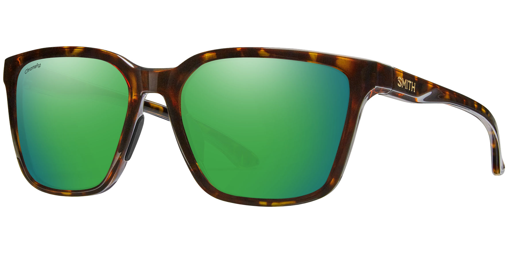 Smith Optics Shoutout Polarized ChromaPop Tortoise Square Sport w/ Glass Lens - Eyedictive