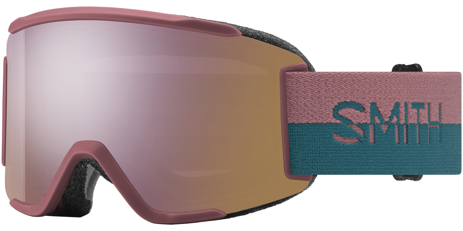 Smith Optics Squad S ChromaPop Chalk Rose Split Shield Goggles