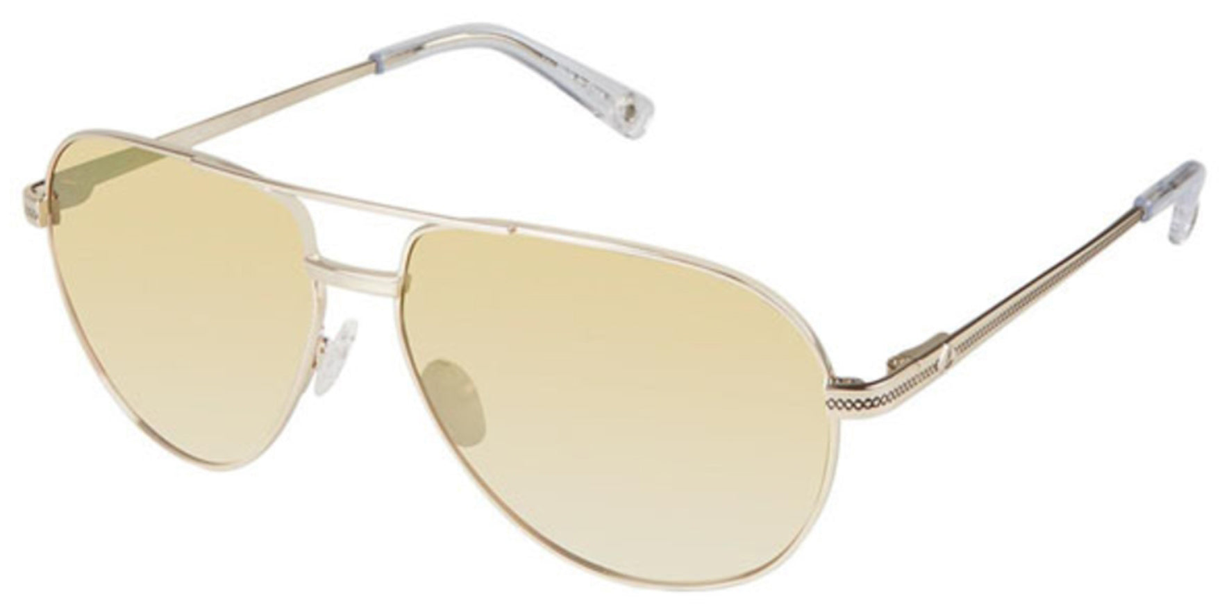 Sperry Billingsgate Polarized Gold-Tone Aviator w/ Mirror Lens