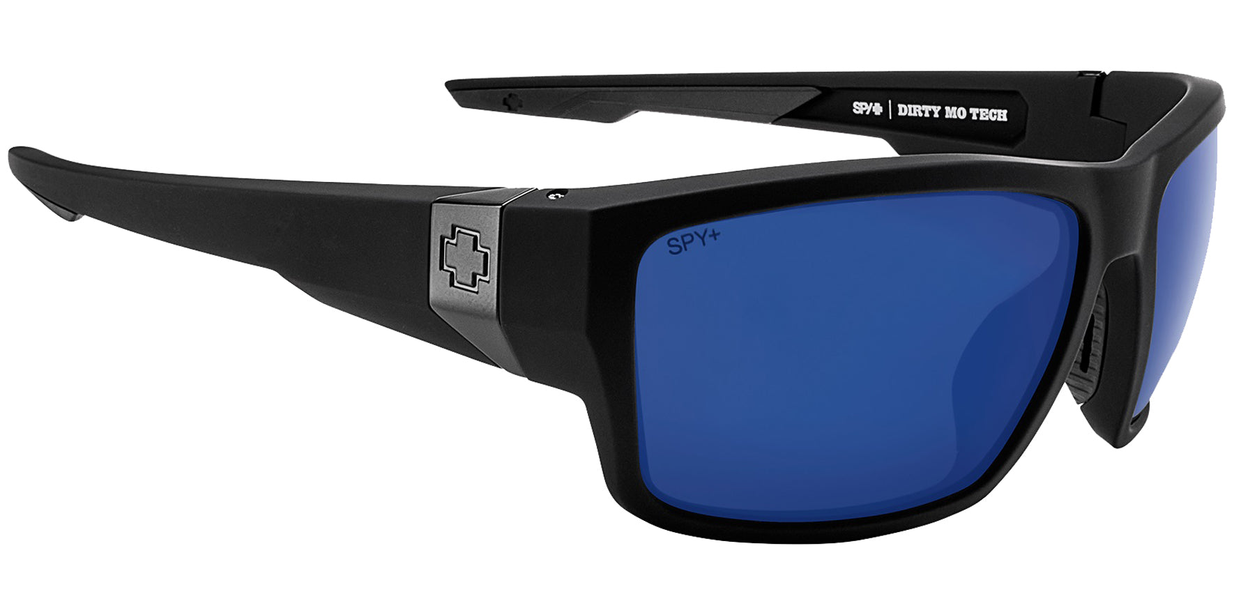 Spy Dirty Mo Polarized Soft Matte Black Wrap - Eyedictive