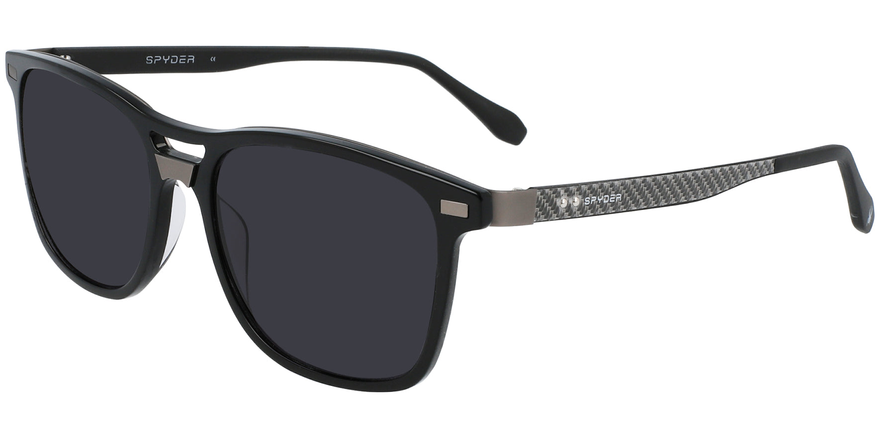 Spyder Black Diamond Soft Square w/ Carbon Fiber Temples - Eyedictive