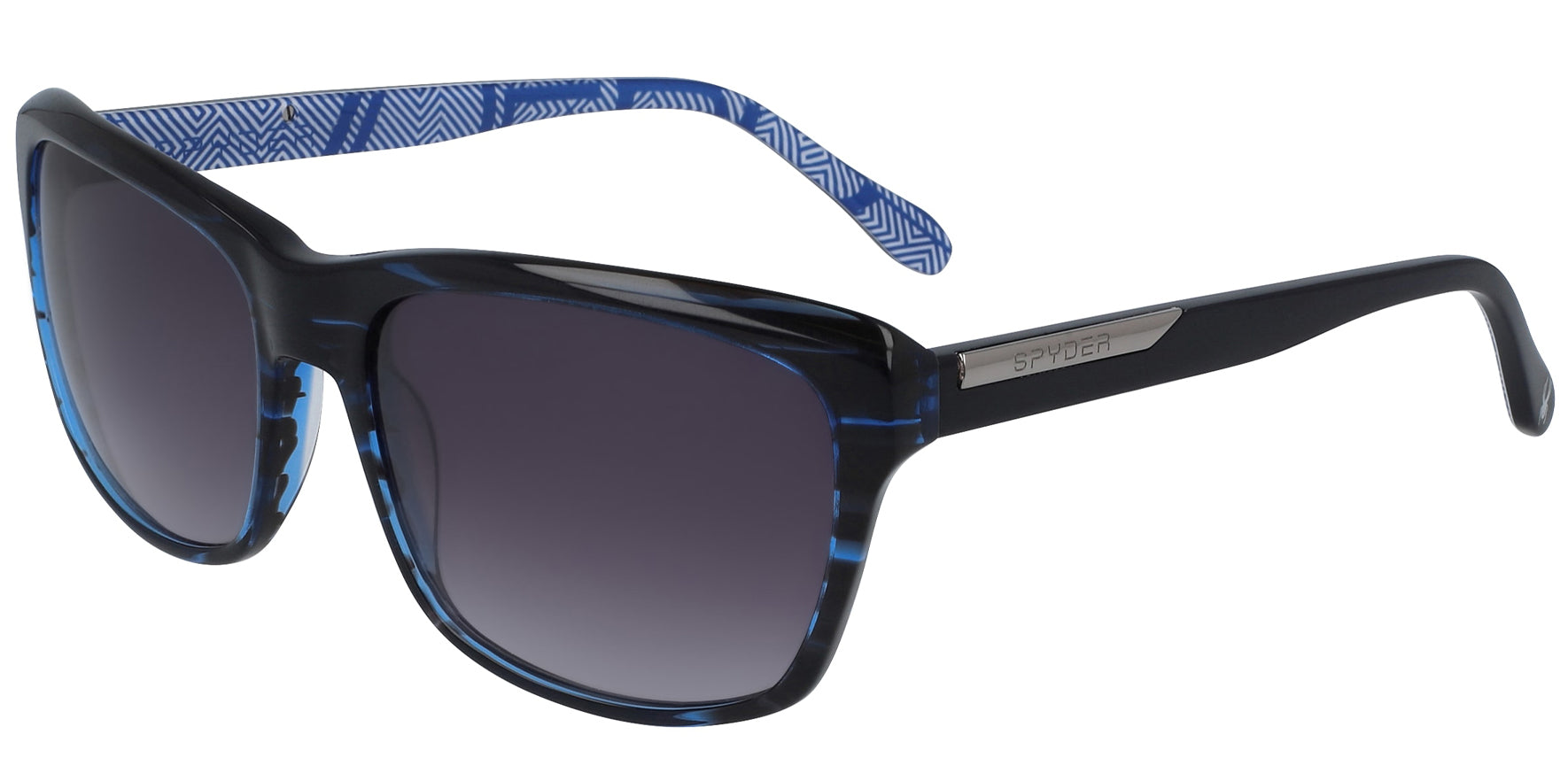 Spyder Classic Square w/ Patterned Inner Temples - Eyedictive