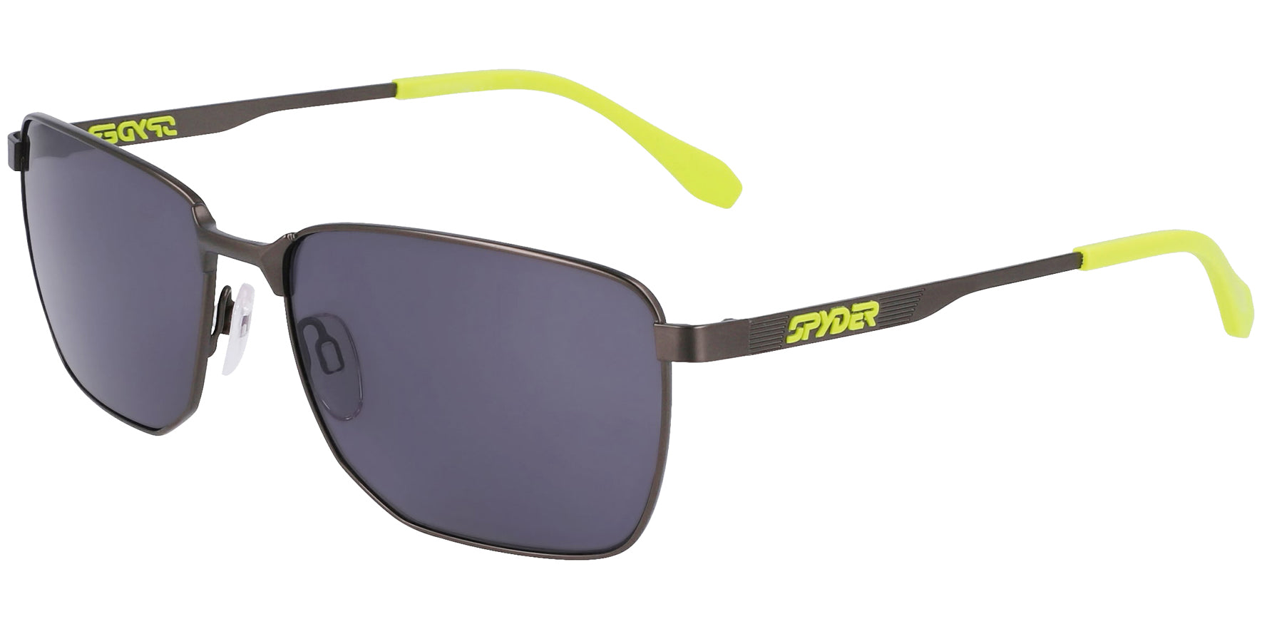 Spyder Oversized Square Retro Metal w/ Mirror Lens