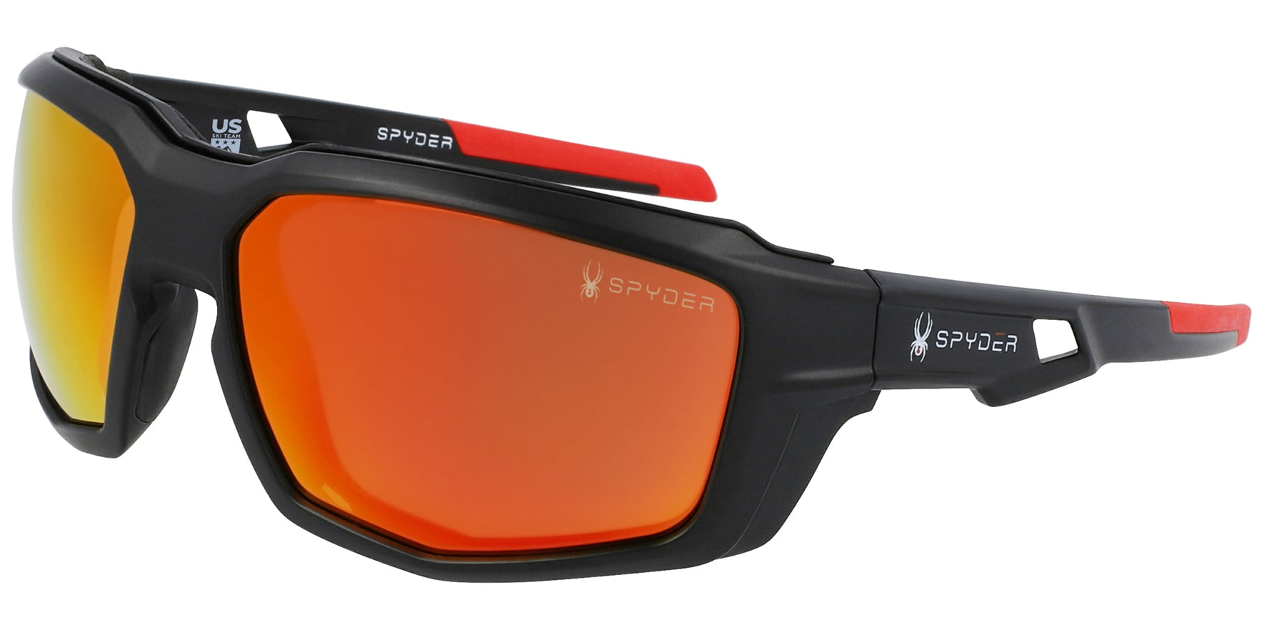 Spyder Polarized Black Diamond Wrap w/ Optional Temples or Strap - Eyedictive