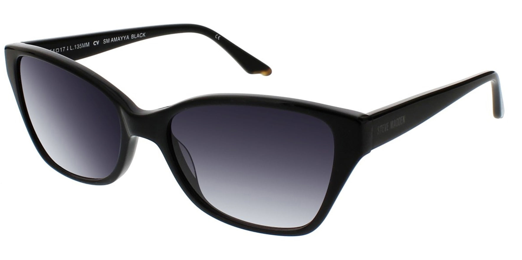 Steve Madden Amayya Black Rectangle Cat Eye - Eyedictive