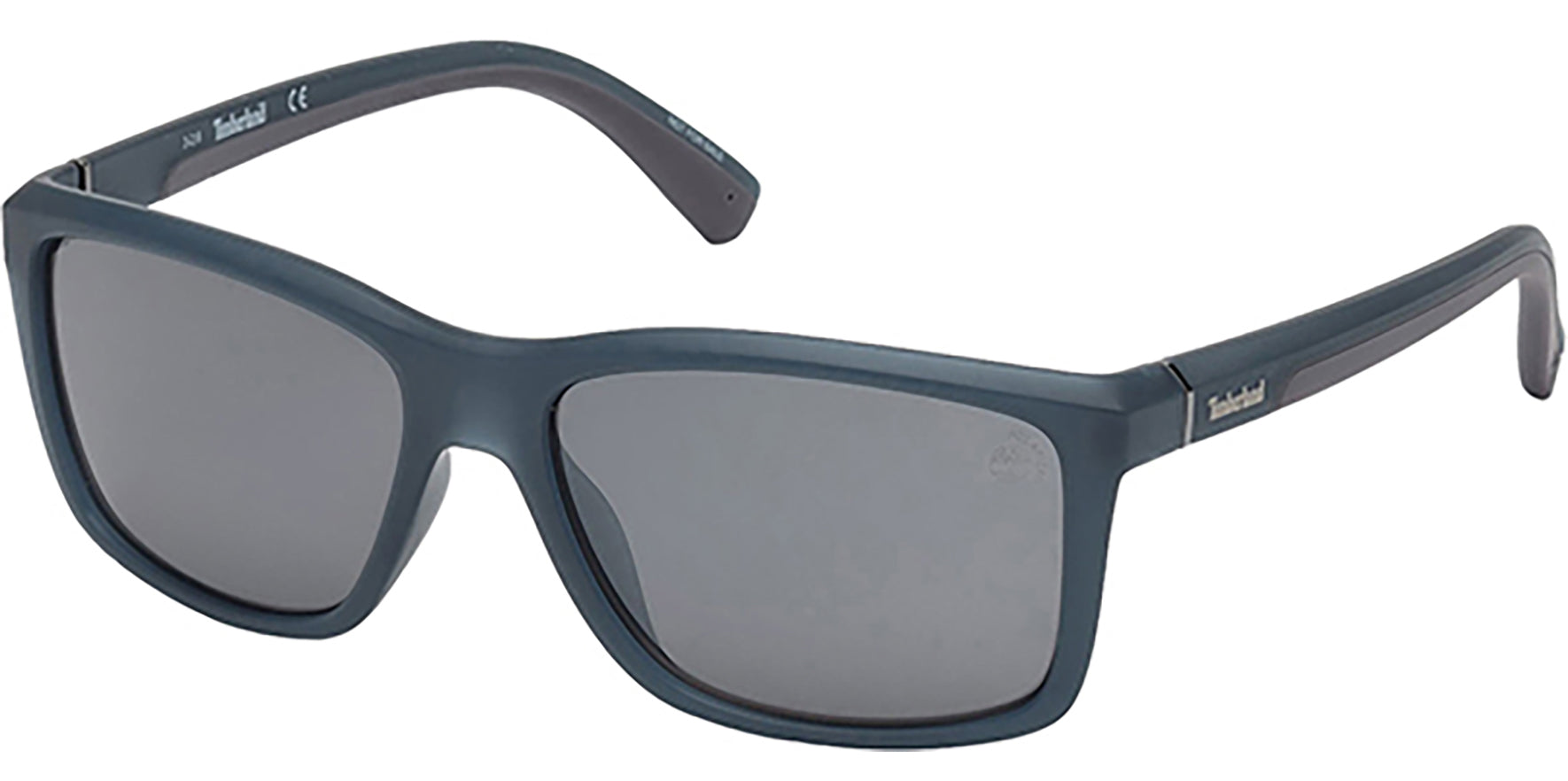 Timberland Polarized Matte Blue w/ Smoke Flash Lens - Eyedictive