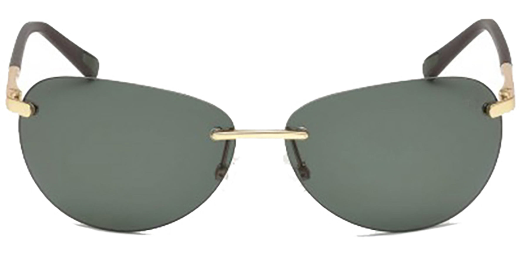 Timberland Polarized Gold-Tone Rimless - Eyedictive