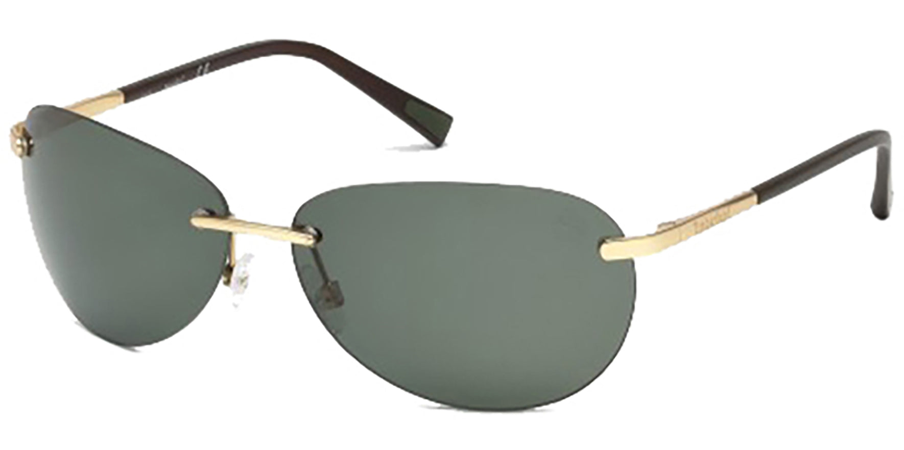 Timberland Polarized Gold-Tone Rimless - Eyedictive