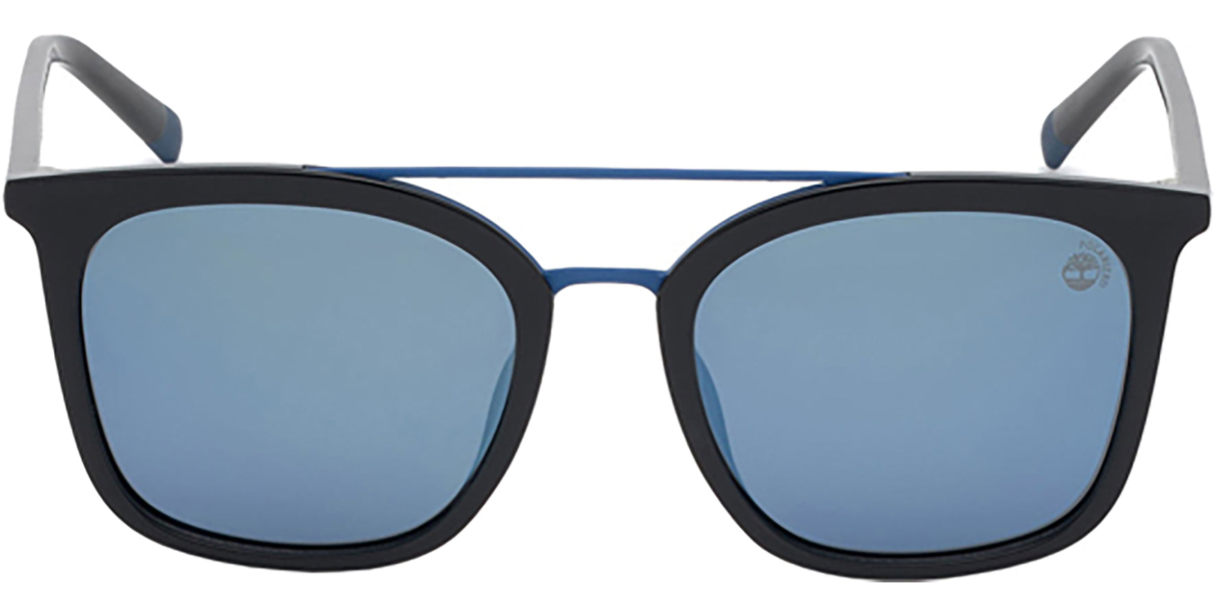 Timberland Polarized Shiny Black Brow Bar Square - Eyedictive